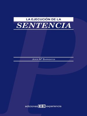 cover image of La ejecución de la sentencia